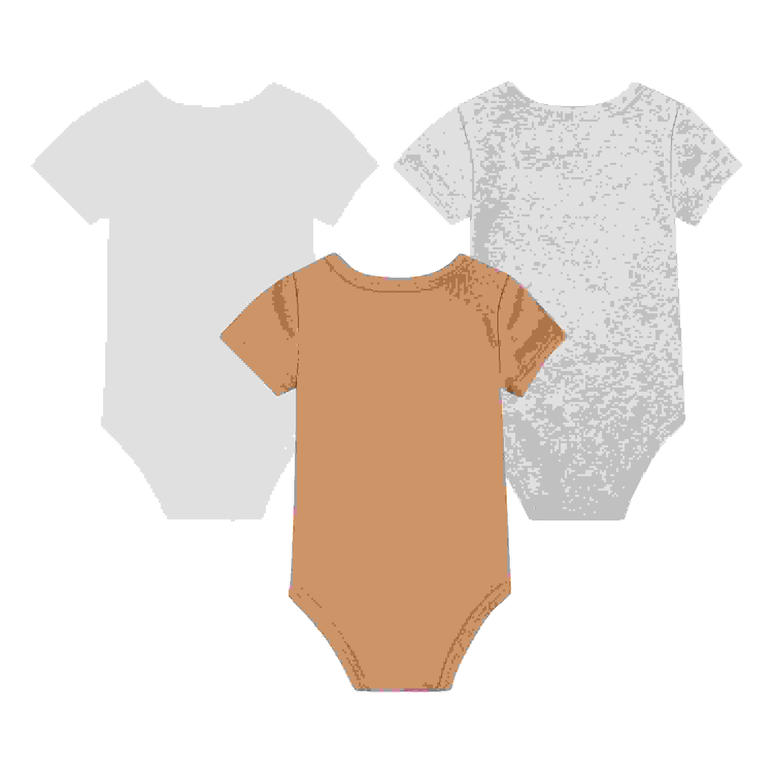 Nike Mini Me 3-Pack Infant Brown Bodysuits